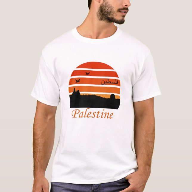 Vintager Sonnenuntergang T-Shirt (Vorderseite)