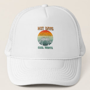 Vintager Sonnenuntergang Truckerkappe