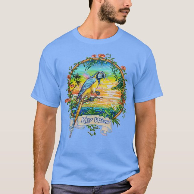 Vintager Sonnenuntergang zum Strand T-Shirt (Vorderseite)