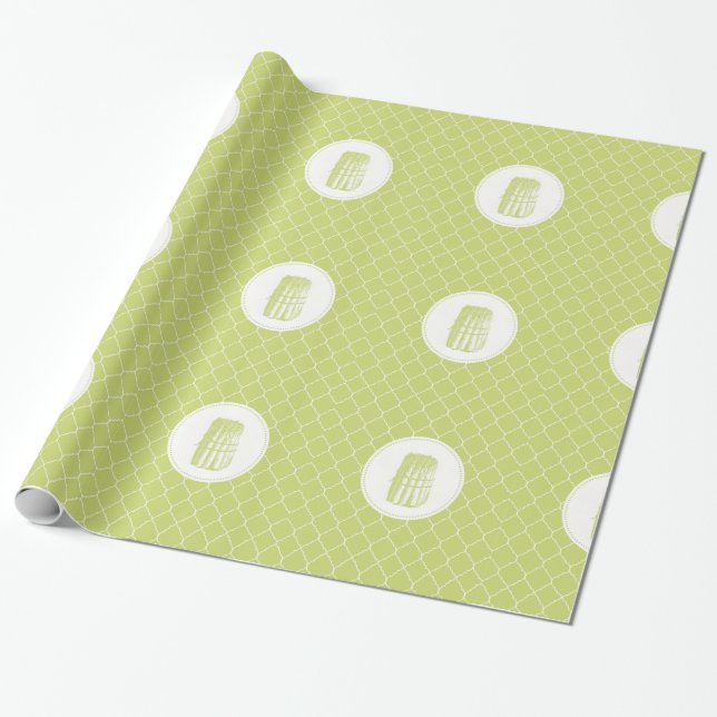 Vintager Spargel Geschenkpapier (Ungerollt)