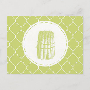 Vintager Spargel Postkarte
