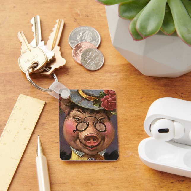 Vintager Spaß, Alberne und lustige Viktorianische  Schlüsselanhänger (Schreibtisch)