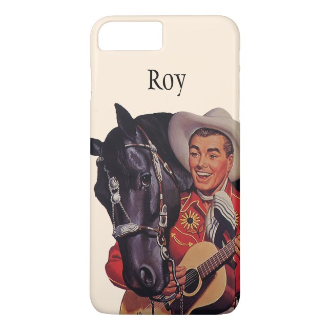 Vintager Spaß, Cowboy Gesang für sein Pferd Case-Mate iPhone Hülle (Rückseite)