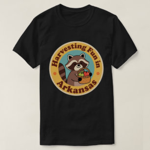 Vintager Spaß in Arkansas Raccoon Ernte T-Shirt