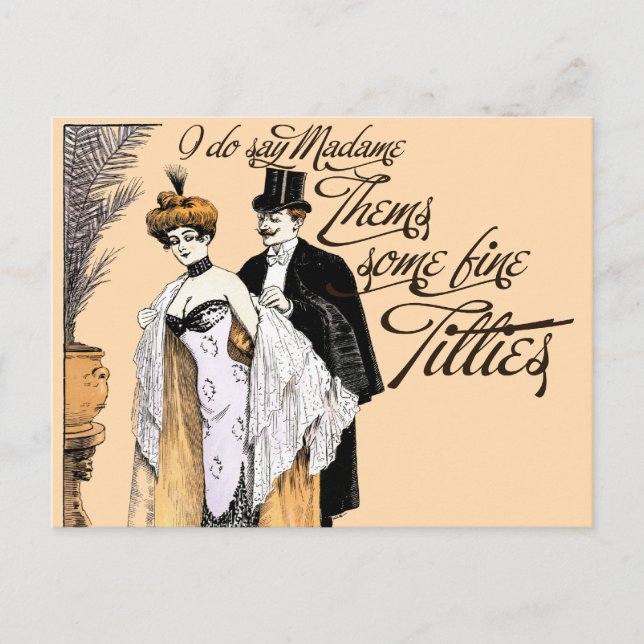 Vintager Spaß Postkarte (Vorderseite)