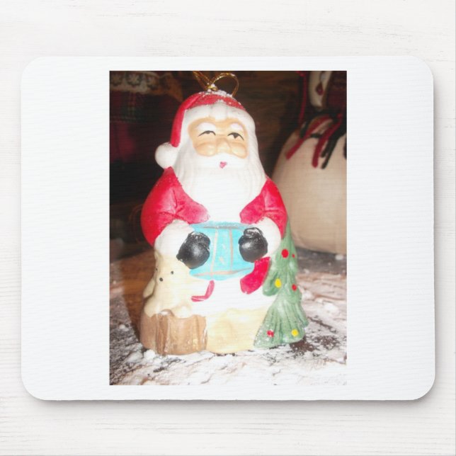 Vintager Spaß Weihnachten mit Schneekunst Mousepad (Vorne)