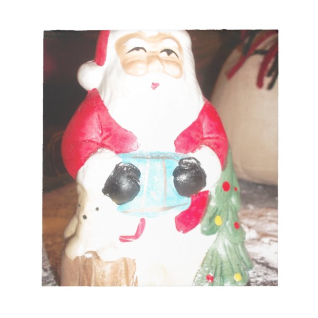 Vintager Spaß Weihnachten mit Schneekunst Notizblock (Vorderseite)