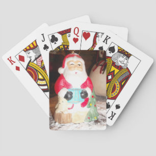 Vintager Spaß Weihnachten mit Schneekunst Spielkarten