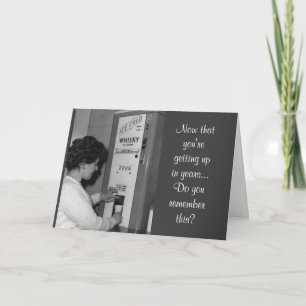 Vintager Spaß Whiskey Dispenser Karte