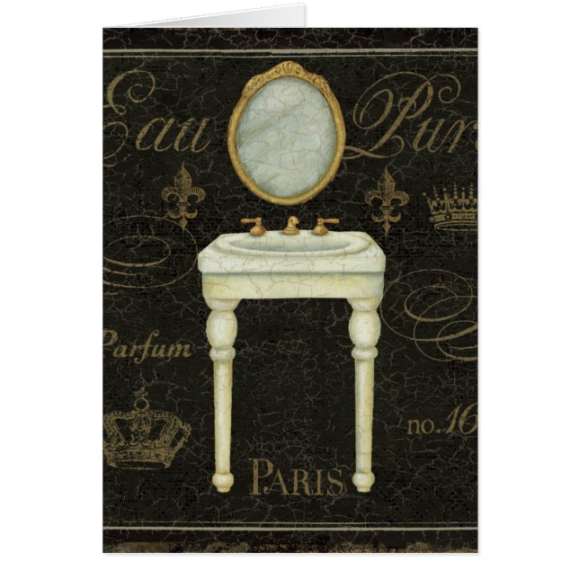 Vintager Spiegel und Wanne (Vorne)