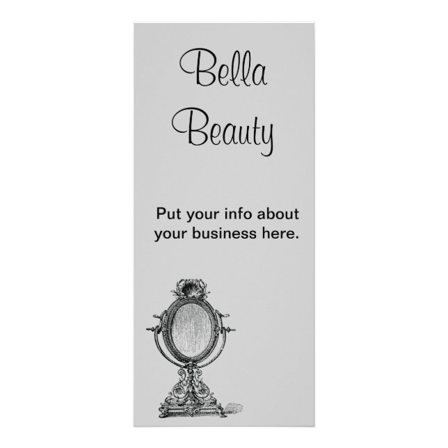 Vintager Spiegel Werbekarte (Vorne)