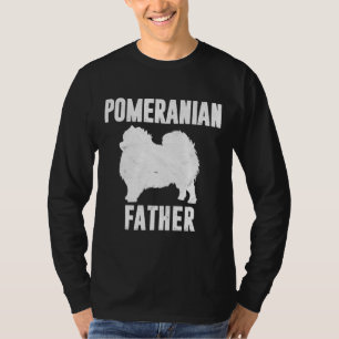 Vintager Spitz Vater Papa Pompom Dog Pater Haustie T-Shirt