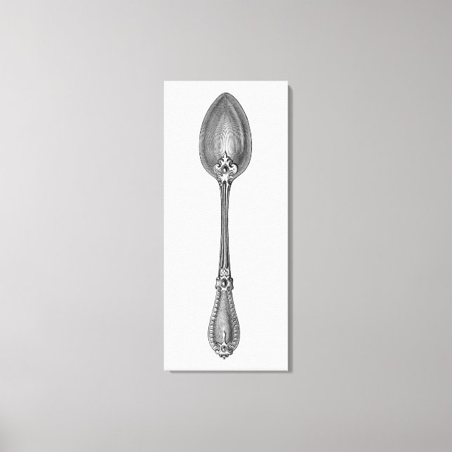 Vintager Spoon Leinwanddruck (Vorderseite)