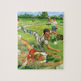 Vintager Sportbaseball, Kinderteams Puzzle