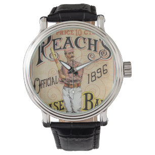 Vintager Sportbaseball, Reach's Guide Cover Art Armbanduhr
