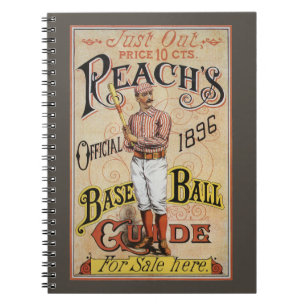 Vintager Sportbaseball, Reach's Guide Cover Art Notizblock