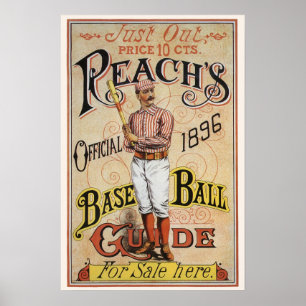 Vintager Sportbaseball, Reach's Guide Cover Art Poster