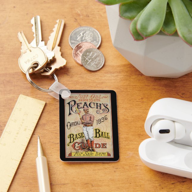 Vintager Sportbaseball, Reach's Guide Cover Art Schlüsselanhänger (Schreibtisch)