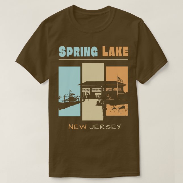 Vintager Spring Lake New Jersey T-Shirt (Design vorne)