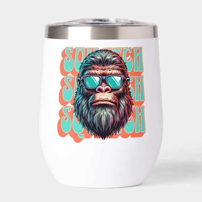 Vintager Squatch Retro Style Comic Pop Art (Vorderseite)
