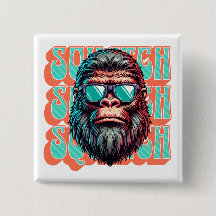 Vintager Squatch Retro Style Comic Pop Art