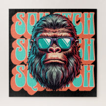 Vintager Squatch Retro Style Comic Pop Art