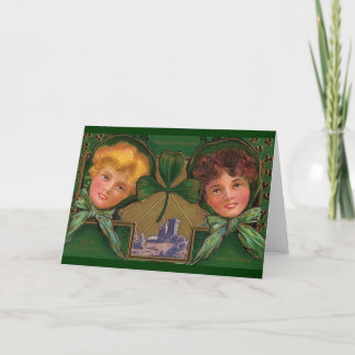 Vintager St Patrick Tag Karte
