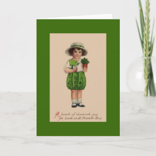 Vintager St Patrick Tagesgruß Karte