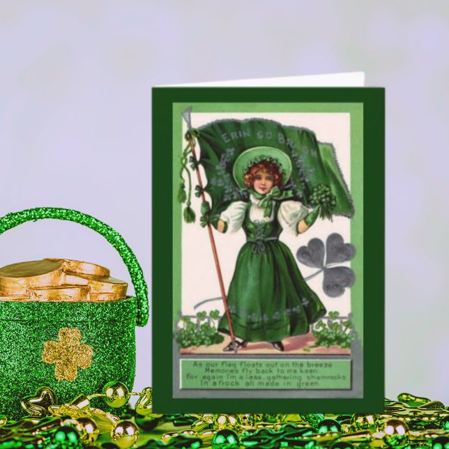 Vintager St. Patrick's Day Erin Go Bragh Karte (Vintage St. Patrick's Day Erin Go Bragh Card)