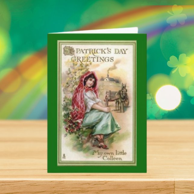 Vintager St. Patrick's Day Gruß Karte (Vintage St. Patrick's Day Greeting Card)