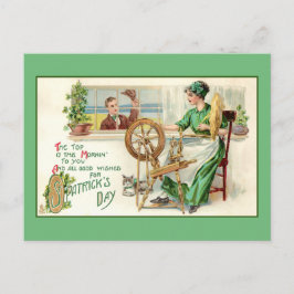 Vintager St. Patrick's Day Gruß Postkarte