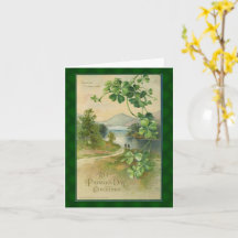 Vintager St Patricks Day Irischer Landschaftlicher