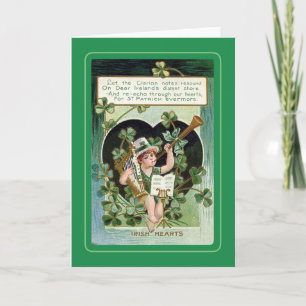 Vintager St. Patrick's Day Karte