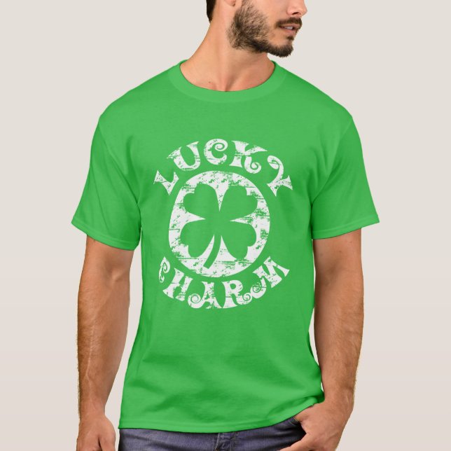 Vintager St. Patrick's Day Lucky Charm T - Shirt (Vorderseite)