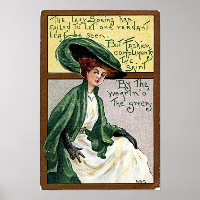 Vintager St. Patrick's Day Poster (Vorne)