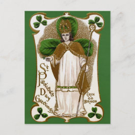 Vintager St. Patrick's Day Postkarte