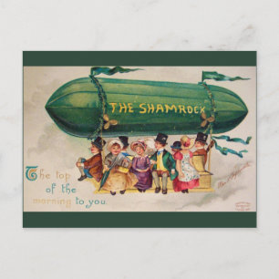 Vintager St. Patrick's Day Postkarte