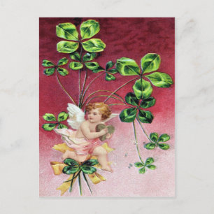 Vintager St. Patrick's Day Postkarte