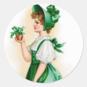 Vintager St. Patrick's Day Sticker