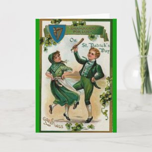Vintager St. Patricks-Tag Karte