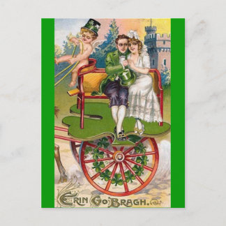 Vintager St. Patricks-Tag Postkarte