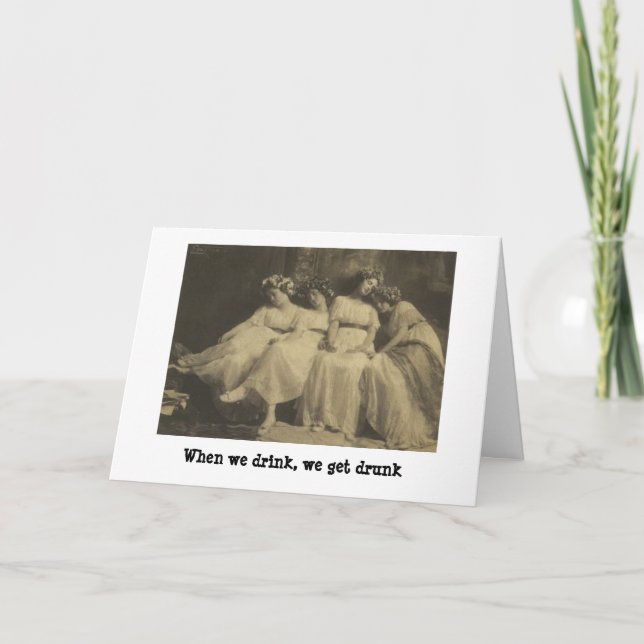 Vintager St.-Pat's Day - Schlumpfen. Karte (Vorderseite)