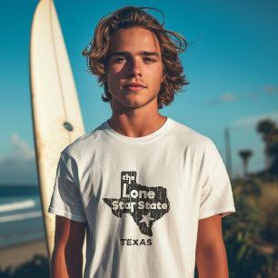 Vintager Staat der einsamen Sterne T-Shirt