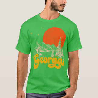 Vintager Staat Georgiens Mitte des Jahrhunderts No T-Shirt