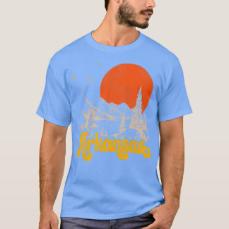 Vintager Staat von Arkansas Mitte des Jahrhunderts T-Shirt