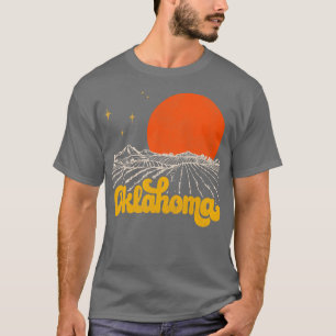 Vintager Staat von Oklahoma Mitte Jahrhundert ersc T-Shirt