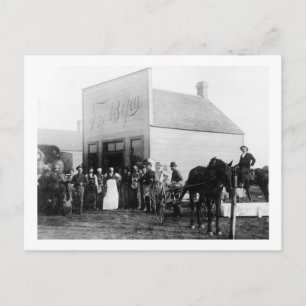 Vintager Stadtsaloon Postkarte