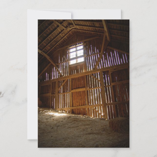 Vintager Stall Einladung (Vorderseite)