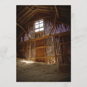 Vintager Stall Einladung