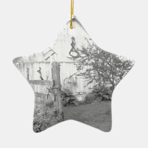 Vintager Stall Keramikornament